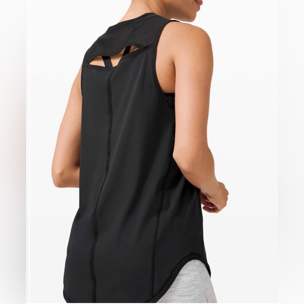 Lululemon Size 0 Sculpt Tank Top Black Sleeveless